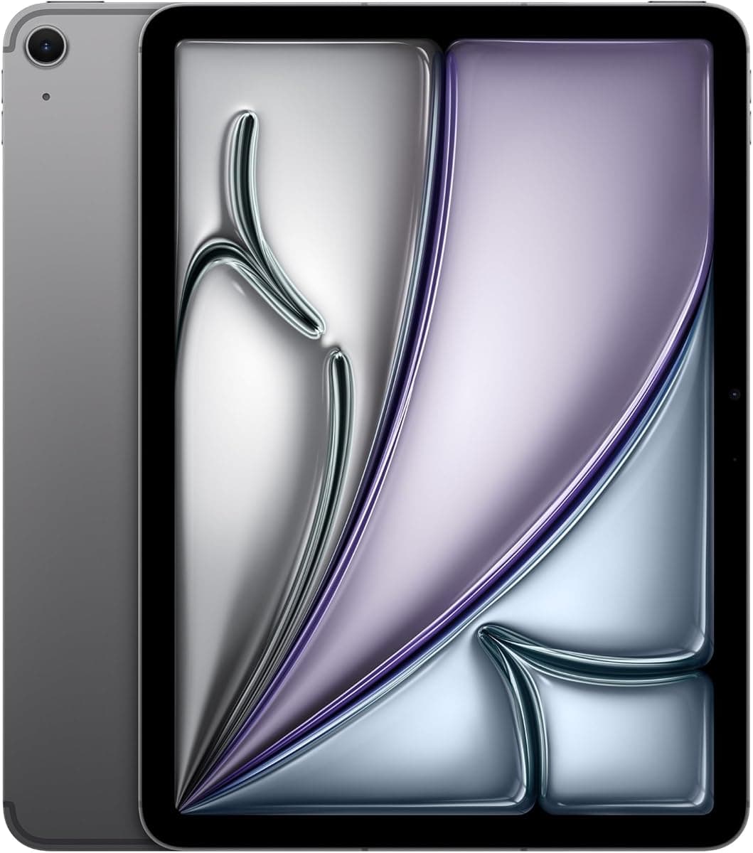 Apple iPad Air 11 inç (M4): Liquid Retina Ekran, 128 GB, 12 MP Ön/Arka Kamera, Apple N1 ile Wi-Fi 7 ve 5G — Uzay Grisi