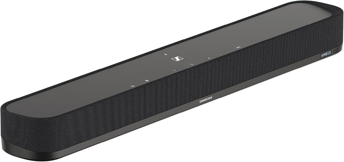 Sennheiser AMBEO Soundbar Mini TV Film ve Müzik için Sürükleyici 3D Ses Güçlü Adaptive Audio Çoklu Bağlantı ve Sezgisel Kullanıma Sahip Kompakt Soundbar