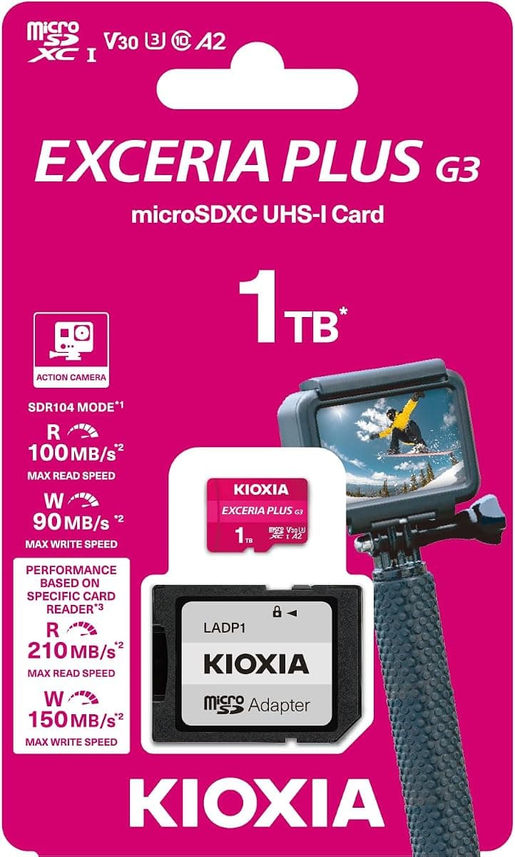 KIOXIA MICROSD 1TB EXCERIA PLUS G3 UHS-I C10 · 1 TB