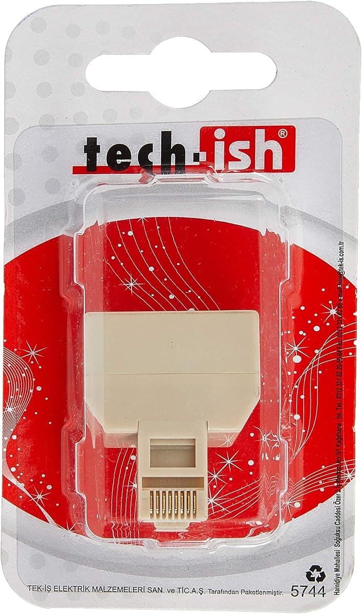 Adaptör RJ45 1 Erkek - 2 Dişi