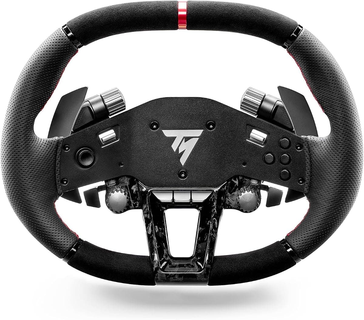 Thrustmaster Hypercar Wheel Add-On - Karbon ve Alcantara Kaplı Premium Yarış Direksiyonu - Hızlı Bırakma (Quick Release) Sistemi - PC, PS5, PS4 ve Xbox Uyumlu
