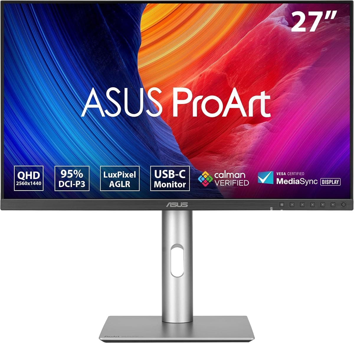 ASUS PA278CFRV 2560x1440 100Hz Monitör | PROART 27 IPS HDR 2560x1440 5ms 100Hz 350cd DP HDMI USB-C Hoparlör VESA 3YIL 95% DCI-P3, Calman Onaylı, Pd 96W Pıvot
