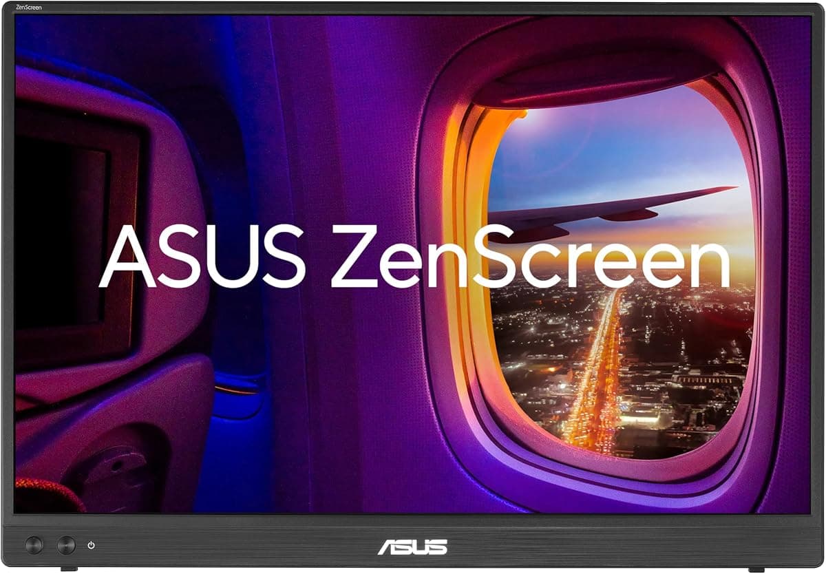 ASUS ZenScreen MB16FC 15.6 İnç Taşınabilir Monitör | Ayaklık, Yansıma Önleyici, Otomatik Döndürme, Güç Geçişi, Tripod Yuvası, Mavi Işık Filtresi, Dizüstü Ekran Genişletici