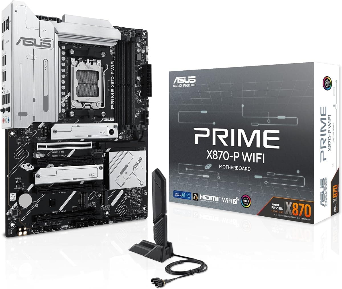 Asus PRIME X870-P WIFI AMD X870 Soket AM5 DDR5 8000+(OC) MHz ATX Gaming (Oyuncu) Anakart