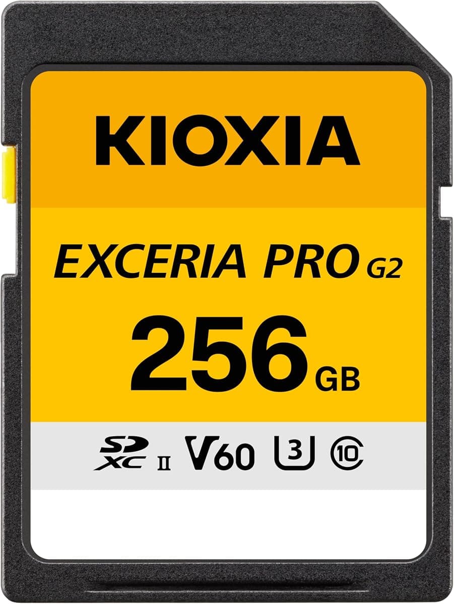 KIOXIA EXCERIA PRO G2 256GB SDXC Hafıza Kartı – UHS-II U3 V60 C10 · 256 GB