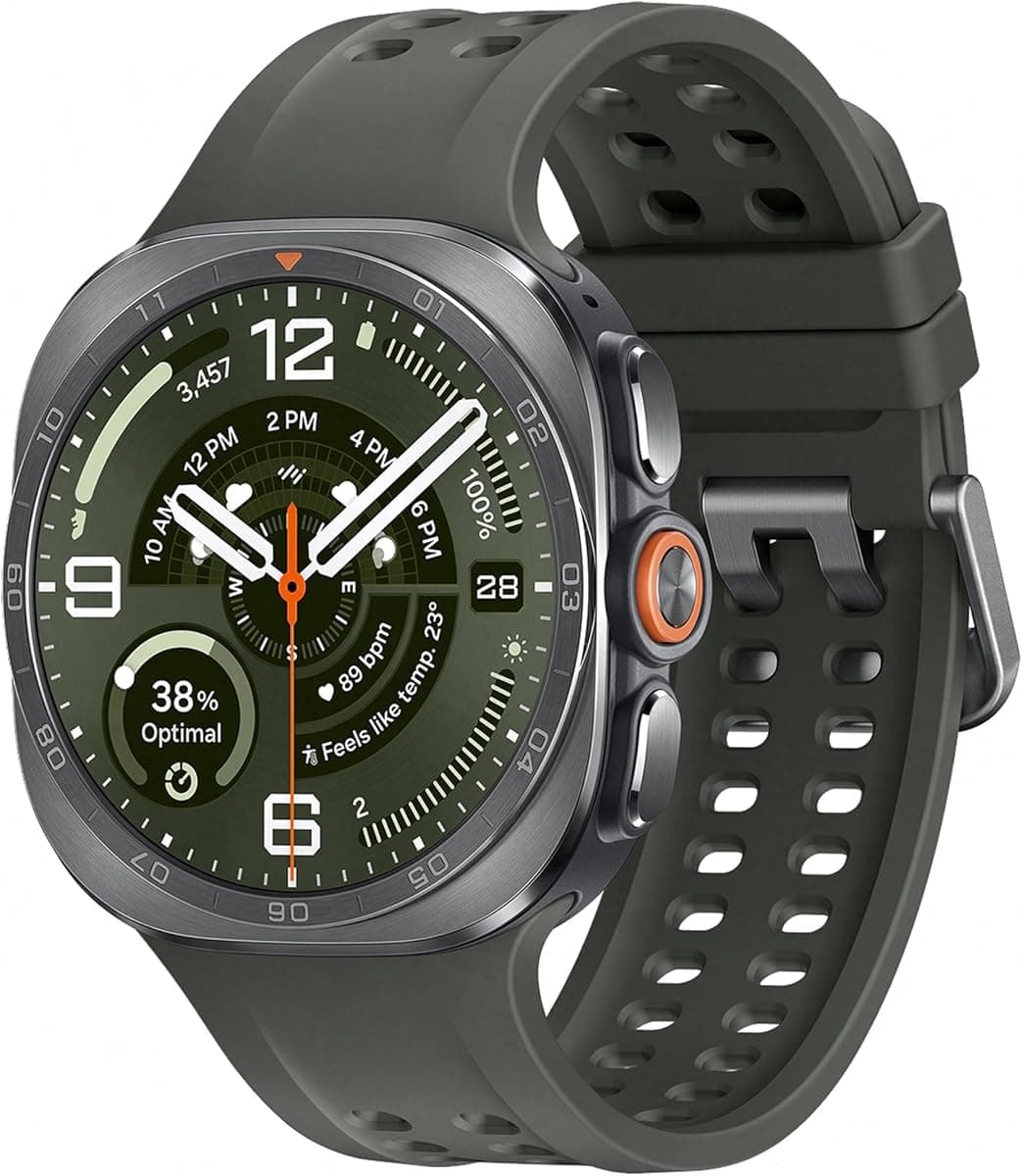 Samsung Galaxy Watch Ultra2 Titanyum, 47mm, Bluetooth, Dayanıklı ve Şık Tasarım, 800 mAh Pil, Hızlı Şarj, Doğa Koşusu, Enerji Skoru, Uyku Koçluğu (Samsung Türkiye Versiyonu)