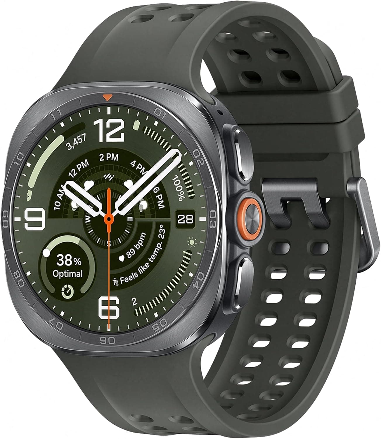 Samsung Galaxy Watch Ultra2 Titanyum, 47mm, Bluetooth, Dayanıklı ve Şık Tasarım, 800 mAh Pil, Hızlı Şarj, Doğa Koşusu, Enerji Skoru, Uyku Koçluğu (Samsung Türkiye Versiyonu)