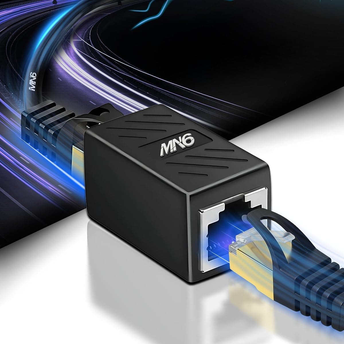 MN6 M13X cat6 kablo birleştirici/10 Adet-Cat5-Cat6-Cat7-Cat8-uyumlu/ethernet kablo uzatma aparatı-ethernet uzatma aparatı (10)