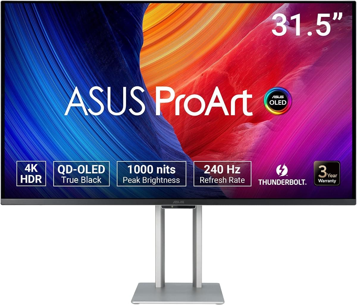 ASUS ProArt PA32UCDM 32 İnç 4K DCI-P3 OLED Profesyonel Monitör QD-OLED | Calman Ready · 32 inç